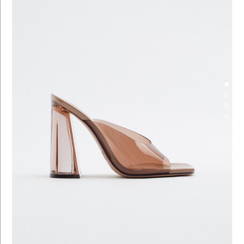 NWT ZARA VINYL SANDALS - Picture 2 of 5